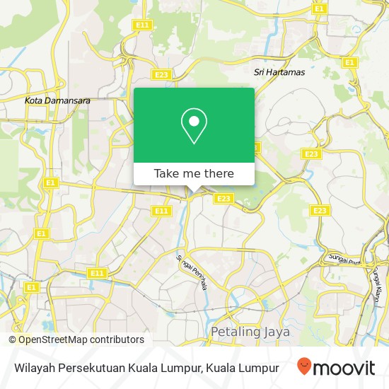 Wilayah Persekutuan Kuala Lumpur map