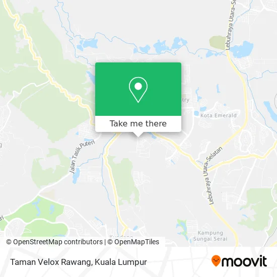 Taman Velox Rawang map
