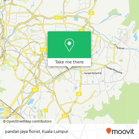 pandan jaya florist map