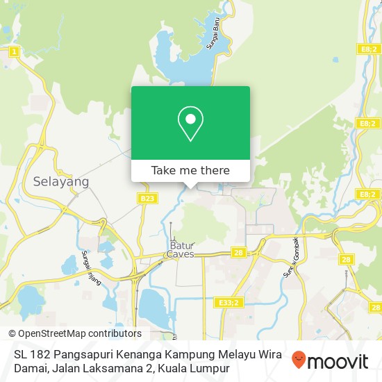 SL 182 Pangsapuri Kenanga Kampung Melayu Wira Damai, Jalan Laksamana 2 map