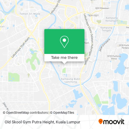 Peta Old Skool Gym Putra Height