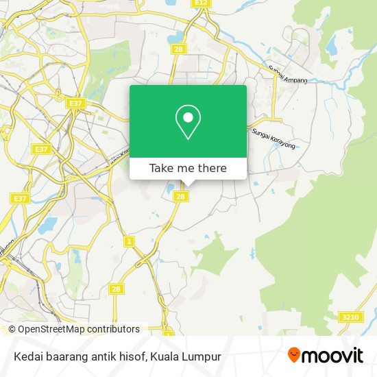 Kedai baarang antik hisof map