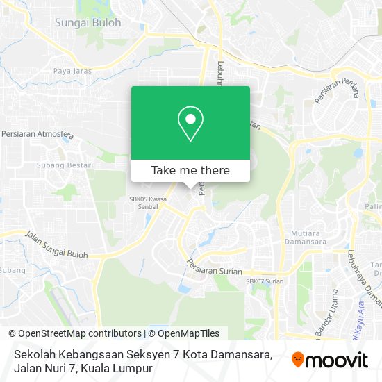 Sekolah Kebangsaan Seksyen 7 Kota Damansara, Jalan Nuri 7 map