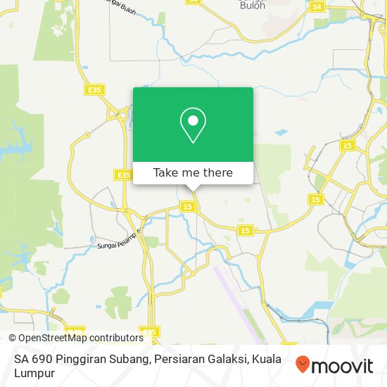 SA 690 Pinggiran Subang, Persiaran Galaksi map