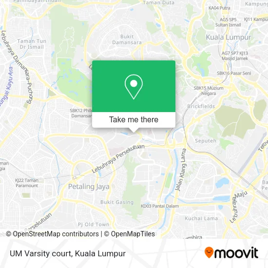 UM Varsity court map