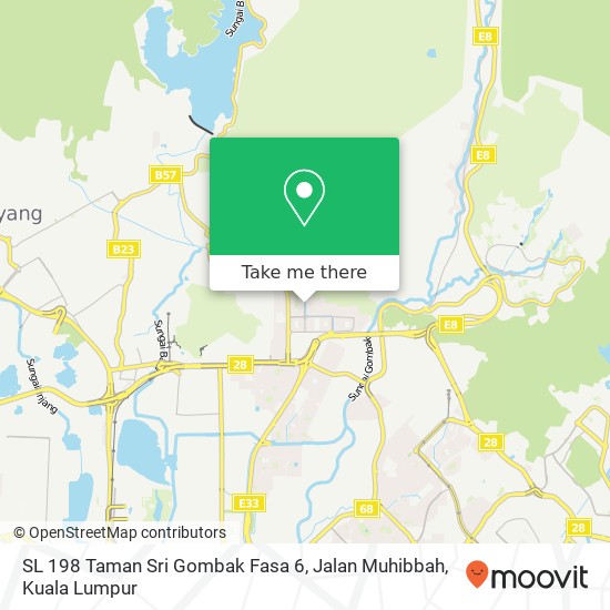 SL 198 Taman Sri Gombak Fasa 6, Jalan Muhibbah map