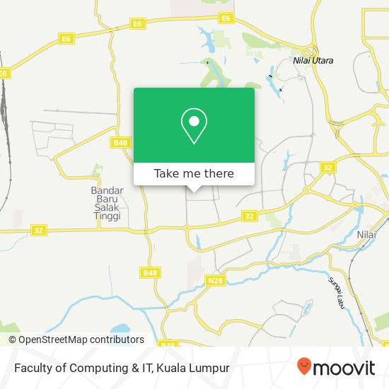 Faculty of Computing & IT map