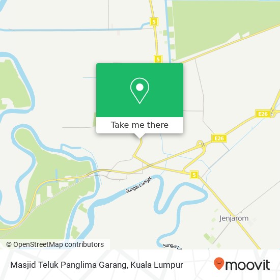 Peta Masjid Teluk Panglima Garang