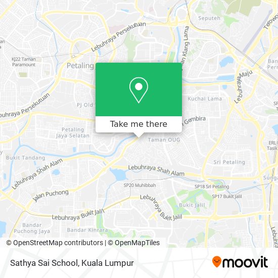 Sathya Sai School map