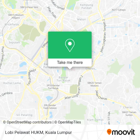 Lobi Pelawat HUKM map