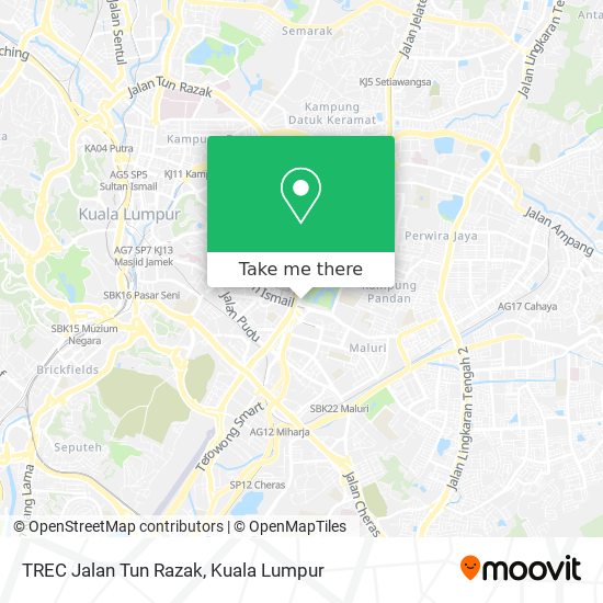 Peta TREC Jalan Tun Razak