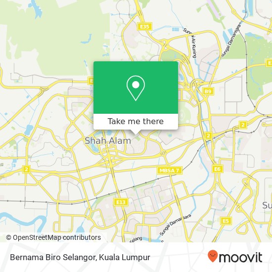 Peta Bernama Biro Selangor
