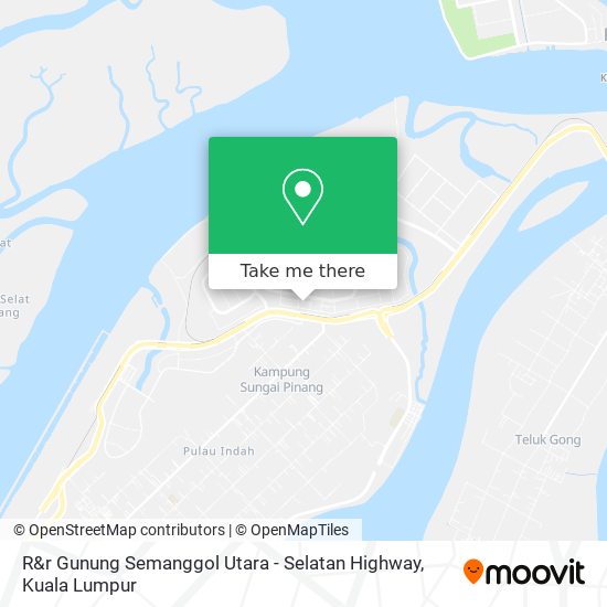 R&r Gunung Semanggol Utara - Selatan Highway map
