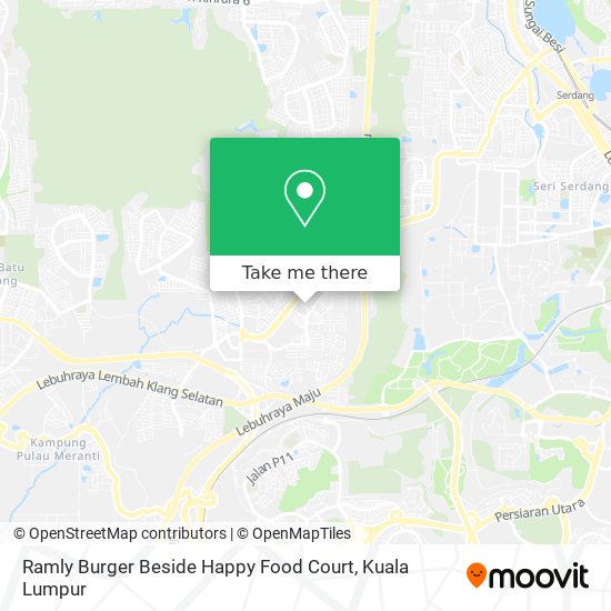 Ramly Burger Beside Happy Food Court map