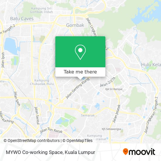 MYWO Co-working Space map