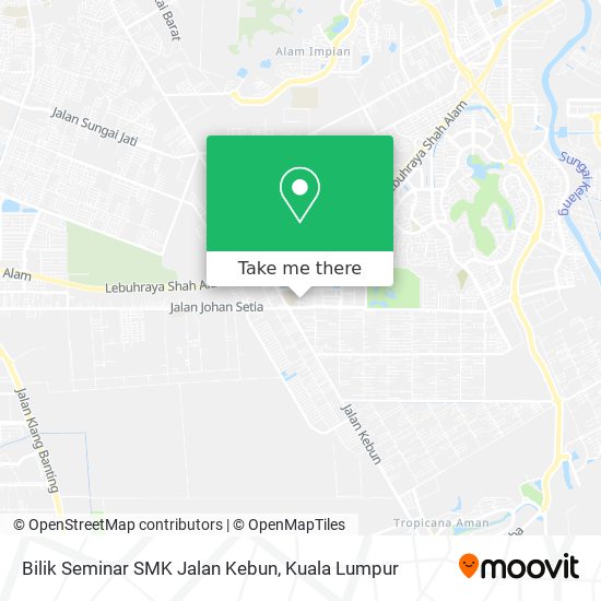 Peta Bilik Seminar SMK Jalan Kebun
