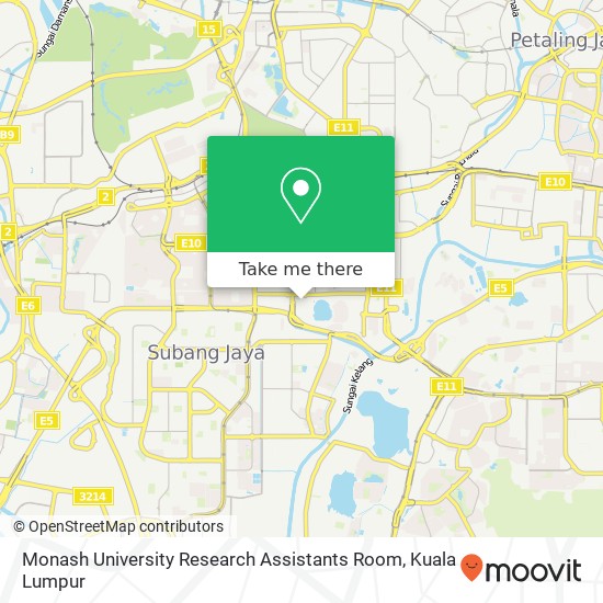 Monash University Research Assistants Room map