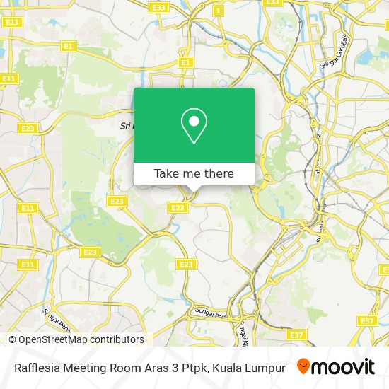 Rafflesia Meeting Room Aras 3 Ptpk map