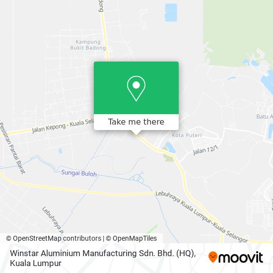 Peta Winstar Aluminium Manufacturing Sdn. Bhd. (HQ)