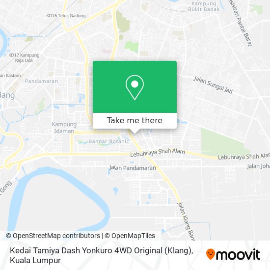 Kedai Tamiya Dash Yonkuro 4WD Original (Klang) map