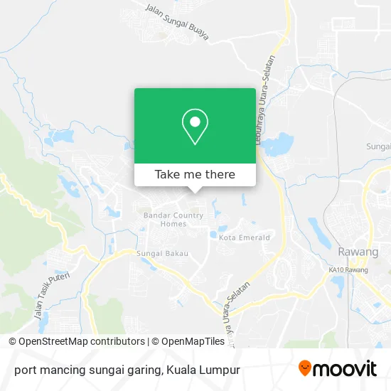 Peta port mancing sungai garing