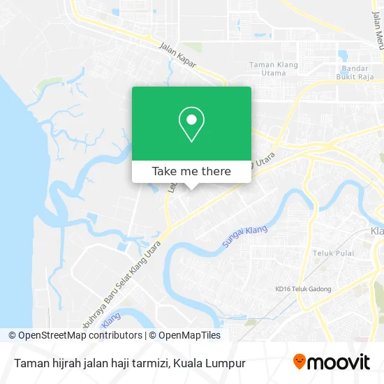 Peta Taman hijrah jalan haji tarmizi
