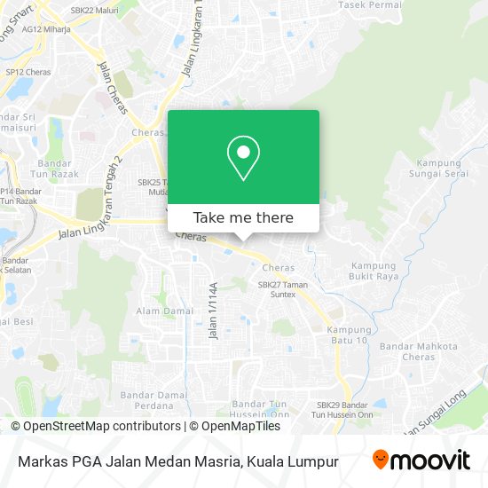 Peta Markas PGA Jalan Medan Masria