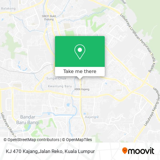 Peta KJ 470 Kajang,Jalan Reko