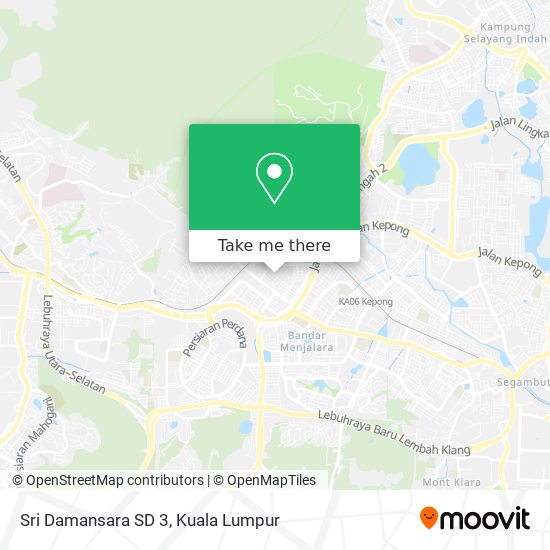 Peta Sri Damansara SD 3