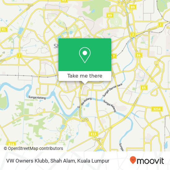 VW Owners Klubb, Shah Alam map