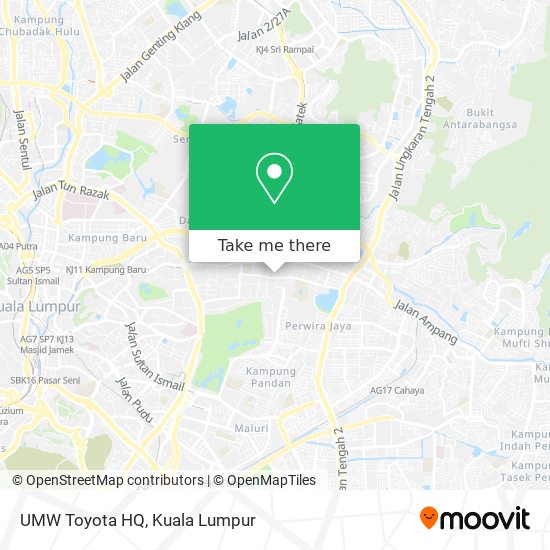 UMW Toyota HQ map