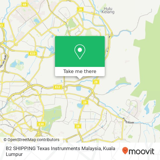 B2 SHIPPING Texas Instrunments Malaysia map