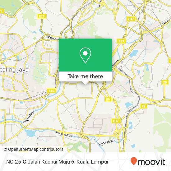 NO 25-G Jalan Kuchai Maju 6 map