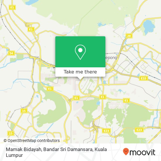 Mamak Bidayah, Bandar Sri Damansara map