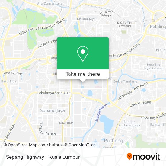 Sepang Highway . map