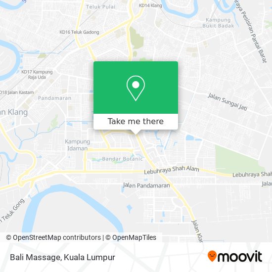 Bali Massage map