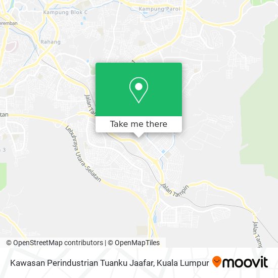 Kawasan Perindustrian Tuanku Jaafar map