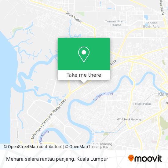 Peta Menara selera rantau panjang