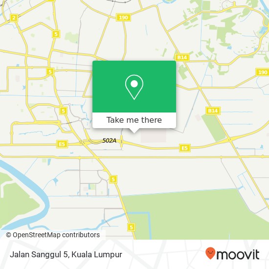 Jalan Sanggul 5 map