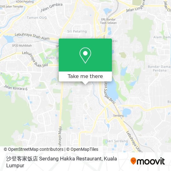 Peta 沙登客家饭店 Serdang Hakka Restaurant