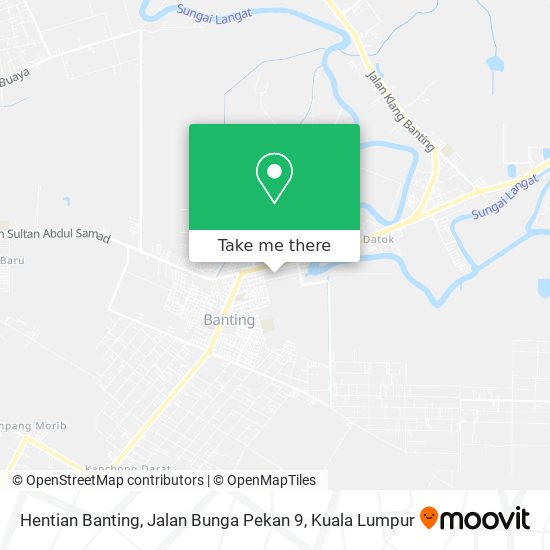 Peta Hentian Banting, Jalan Bunga Pekan 9