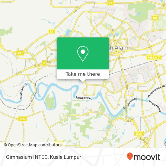 Gimnasium INTEC map