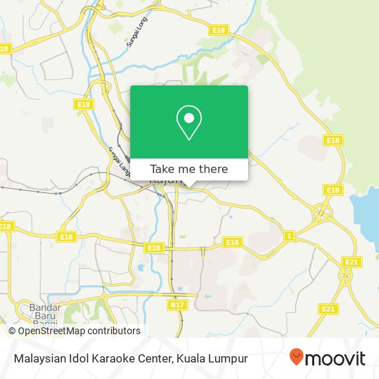 Peta Malaysian Idol Karaoke Center