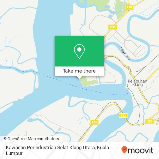 Peta Kawasan Perindustrian Selat Klang Utara