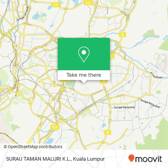 SURAU TAMAN MALURI K.L. map