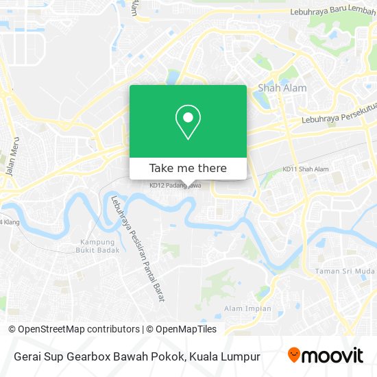 Gerai Sup Gearbox Bawah Pokok map