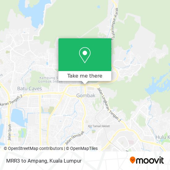 Peta MRR3 to Ampang