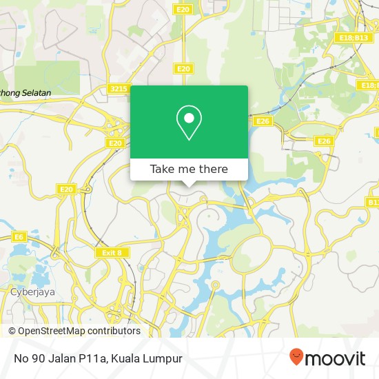 No 90 Jalan P11a map