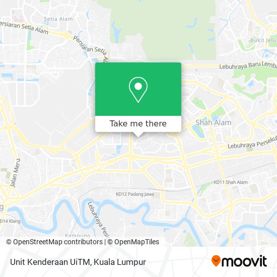 Unit Kenderaan UiTM map