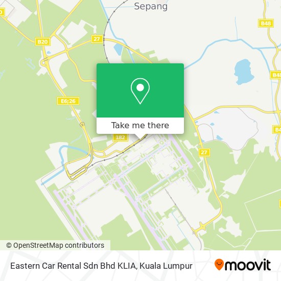 Eastern Car Rental Sdn Bhd KLIA map